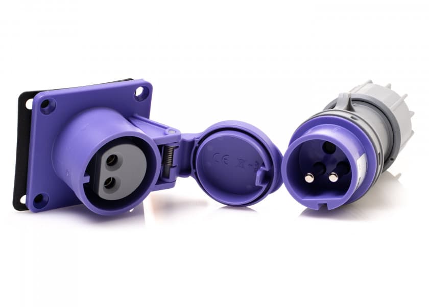 CEE Built-In Plug Connector 32 A 2-pin Image 1 of 3