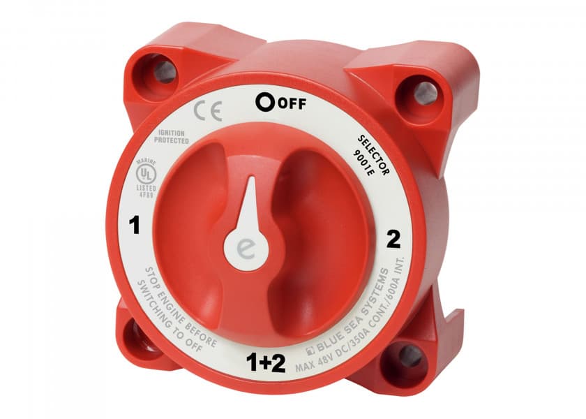 BLUE SEA Battery Switch, 4 Positions 350 A 12 24 V Image 1 of 4