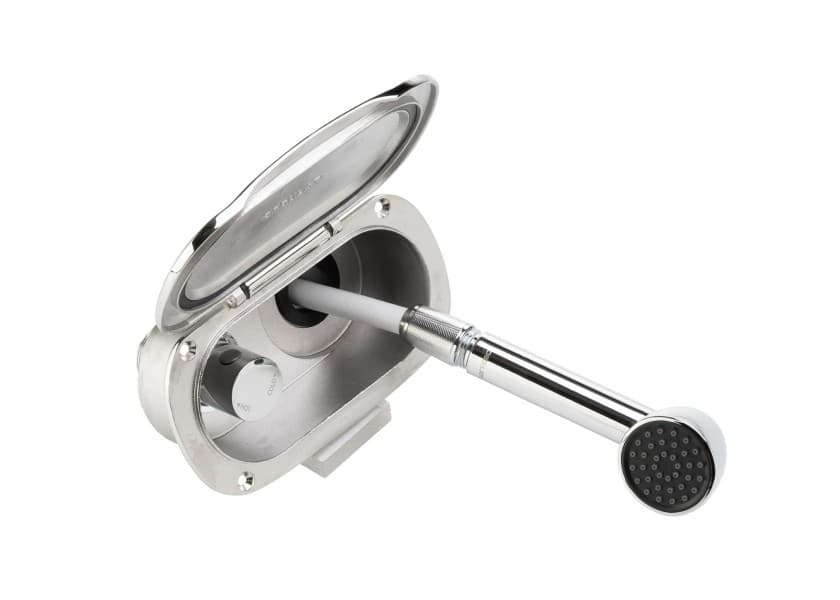 KEJI Stainless Steel Deck Shower with Mixer 4 m PVC hose Image 1 of 6