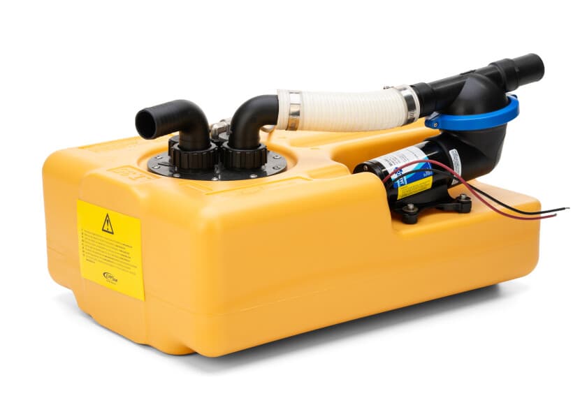 CAN PLASTIC Waste Tank with Jabsco Pump 35 litres 12 V Image 1 of 9