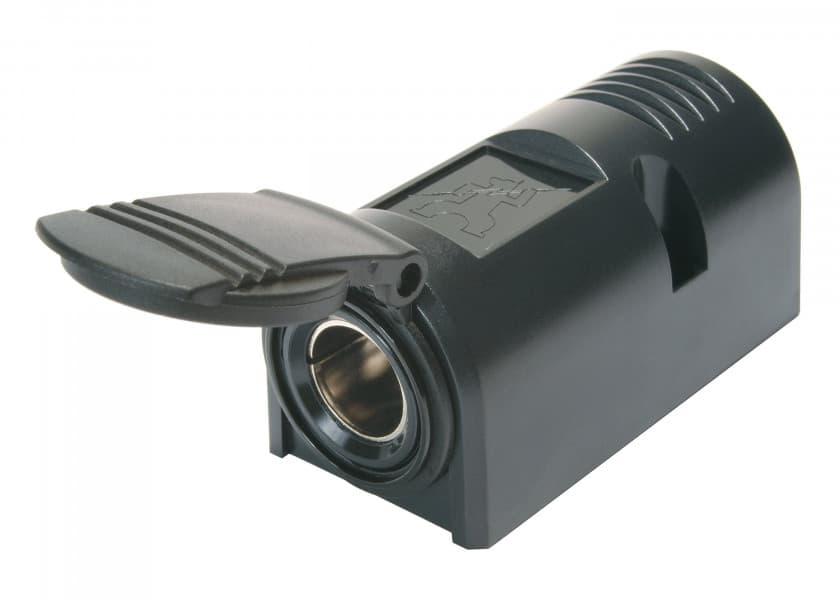 DIN Surface Mounted 2-Pin Socket with cap Image 1 of 1