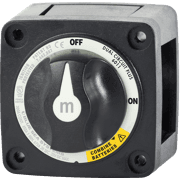 m-Series Mini Dual Circuit Plus™ Battery Switch - Black - Image 1