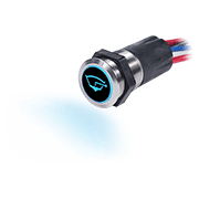 15A Push Button Backlit Switch OFF-(ON) - Image 1