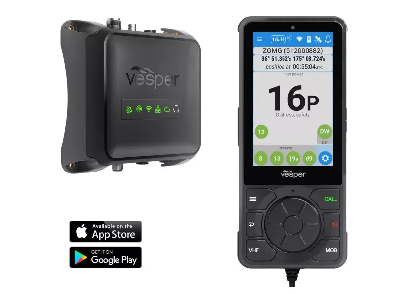 VESPER CORTEX V1 Black Box VHF Marine Radio with integr. AIS-SOTDMA Transponder Image 1 of 14