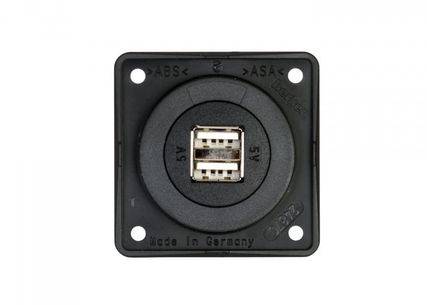 BERKER Double USB Socket anthracite 2x 2.5 A Image 1 of 3