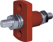 Terminal Feed Through Connector - 5/16"-18 Studs (Red) - Image 1