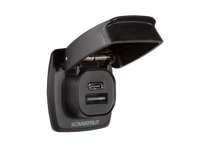 SCANSTRUT Flip Pro Plus - Waterproof Fast Charger USB-A & USB-C SC-USB-F4 Image 1 of 7