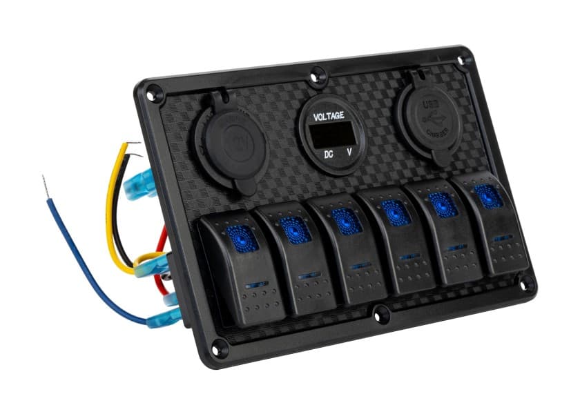 SEATEC Control Panel 6-section incl. dual USB Image 1 of 12