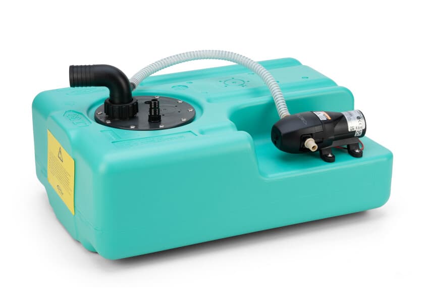 CAN PLASTIC Drinking Water Tank 45 l 650 x 390 x 200 mm with pump 3.8 l min 12V Image 1 of 8