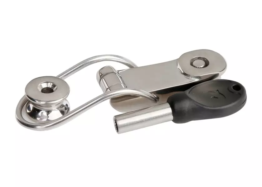 Lever lock with lock / stainless steel