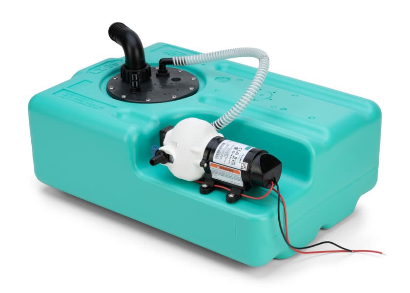 CAN PLASTIC Drinking Water Tank 45 l 650 x 390 x 200 mm with pump 11 l min 12V Image 1 of 9