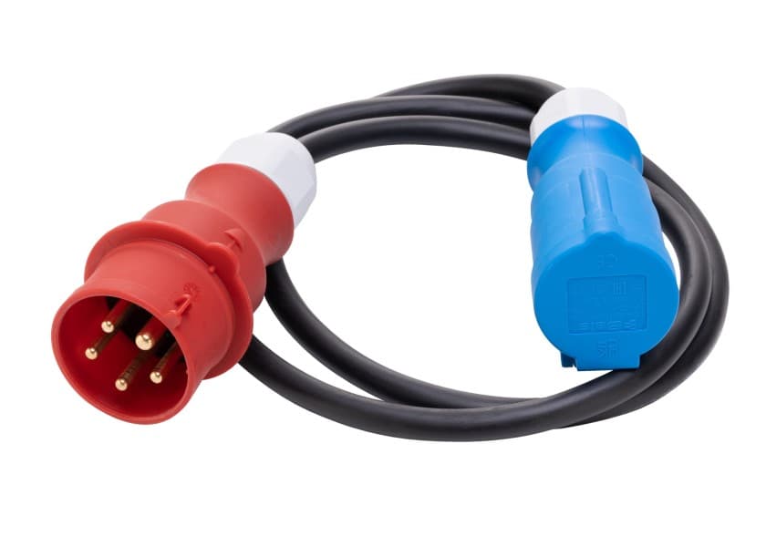 CEE adapter cable CEE 400V plug and 230V coupling Image 1 of 1