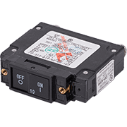 UL-489 Circuit Breaker - 10A Flat Rocker - Image 1