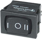 Rocker Switch DPDT - ON-OFF-ON - Image 1