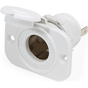 12 Volt Dash Socket - White - Image 1