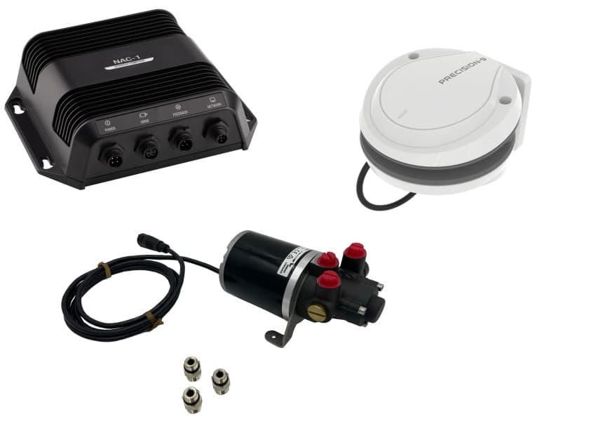 NAVICO Outboard Autopilot Set incl. PUMP-1 Hydraulic Pump Precision 9 Compass Image 1 of 10