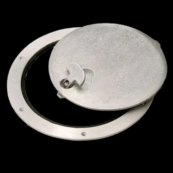Bomar Commercial Grade Series 8″ Dia Round Cast Aluminum Deck Plate - Image 1