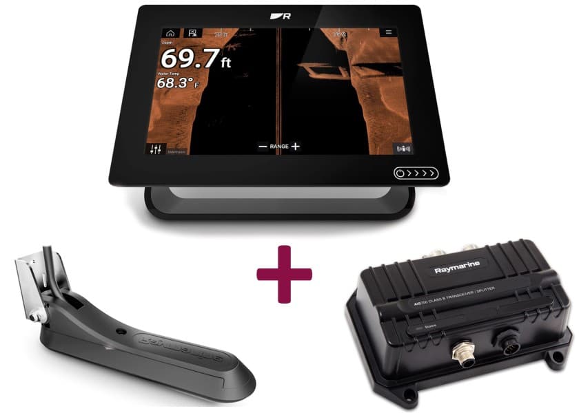 RAYMARINE AXIOM+ 9 Touch with Integr. RealVision 3D Sonar, RV-100 Transducer and AIS700 Image 1 of 15